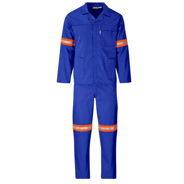 Trade Polycotton Conti Suit - Reflective Arms & Legs - Orange Tape