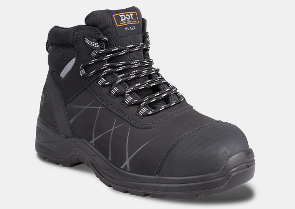 DOT Blaze Hiker Black Safety Boots - product view 4