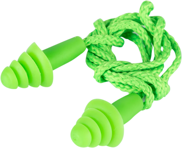 Hi-Viz Reusable Corded Earplugs