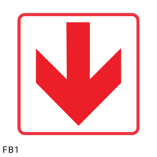 Location of Fire Fighting equipment safety sign (FB1)