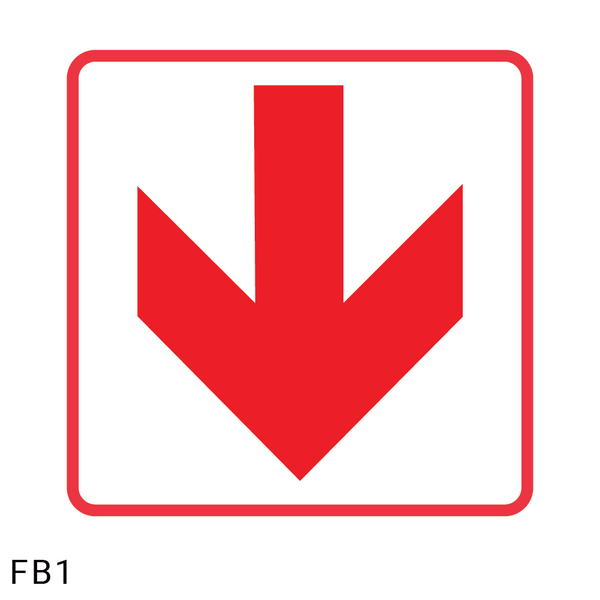 Location of Fire Fighting equipment safety sign (FB1)