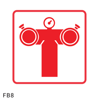 Fire Pump Connection safety sign (FB8)