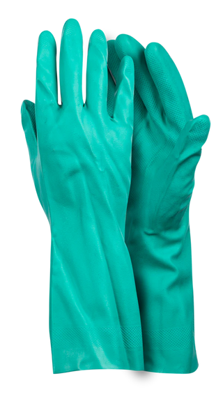 Chemical Palm Dipped Nitrile Gloves