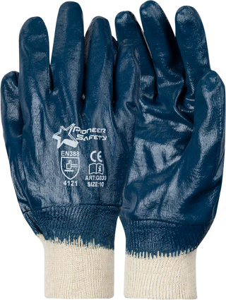 Nitrile Fully Dipped Gloves - Navy