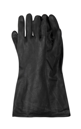 Chemical Unlined Smooth Rubber Gloves - 35cm