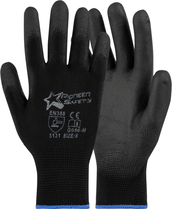 PU Inspector Gloves - Black