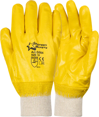 Nitrile Fully Dipped Yellow Gloves