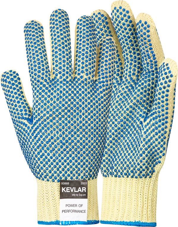 Cotton Kevlar Polka Dot Gloves