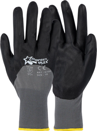 Flex Grey Nylon Gloves