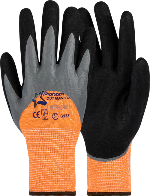 Cut Master Nitri Grippa 3/4 Dipped Gloves