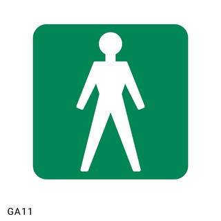 Gents Toilet safety sign (GA11)