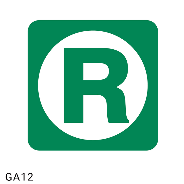 Refuge Chamber safety sign (GA12)