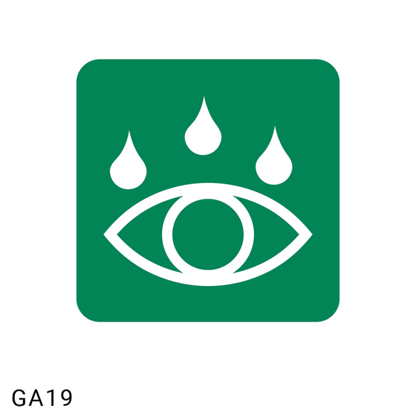 Eye-Wash safety sign (GA19)