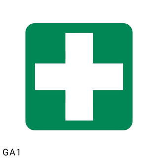 First-Aid Equipment safety sign (GA1)