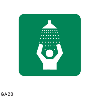 Safety Shower safety sign (GA20)