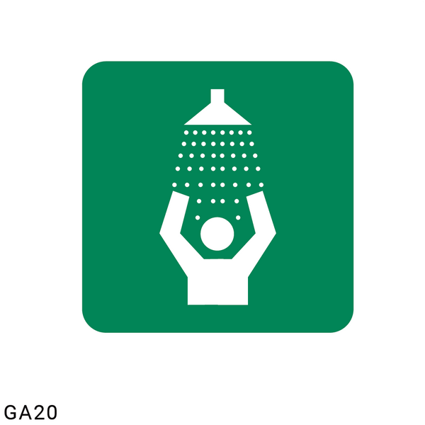 Safety Shower safety sign (GA20)