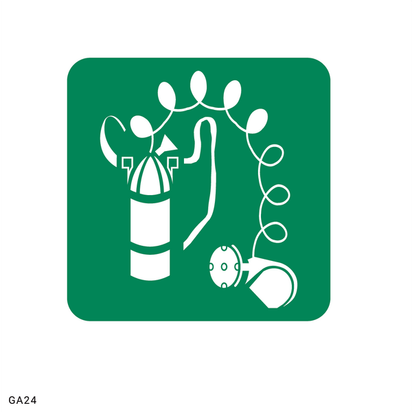 Breathing Apparatus safety sign (GA24)