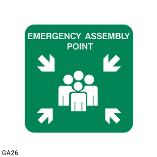 Emergency Assembly Point safety sign (GA26)