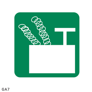 Blasting Point safety sign (GA7)