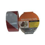 Tape A/Purpose Reflective Adhesive Red/White 50Mmx5Mt
