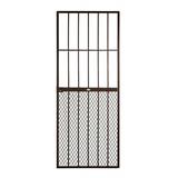 Security Gate Powder Coated Brown Neder 813X2032
