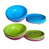 Baby Feeding Bowl & Lid 6 Pack Pastel Jko026-Va