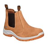 JCB 1866 Chelsea Safety Boots - Tan Nubuck - Size 12