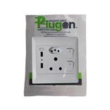 Switch Socket PVC 4X4 Double With 2Xusbxeuro (Swsds-Usb)