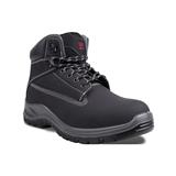 WRIGHT Hiker Steel-Toe Boots - Black Smooth - Size 6