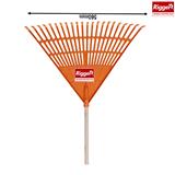 Rake Garden Leaf 560 mm C/W Wood Hndl (Orange) Rigger Orgrx