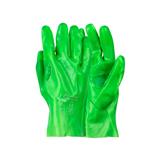 Gloves PVC Reinforced Hi-Vis Green 27 cm G094