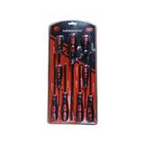 Screwdriver Set 9Pce Orange/Black Handle