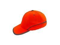 Orange Hi-Vis Cap with Reflective Tape