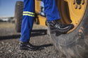 Hawk Safety Boots: Work boot with laces, reflective tabs, and a comfortable design.