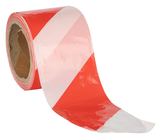 Barrier Tape Red and White 500m Roll