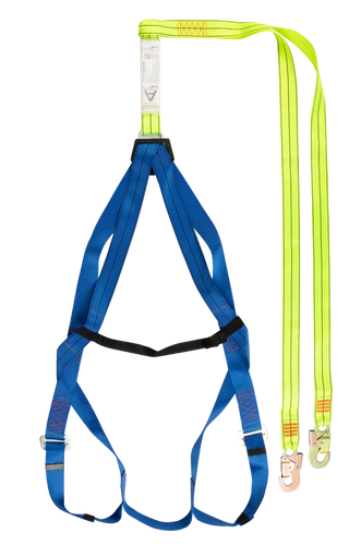 Safety harnesses with double lanyard & scaffold hooks with belt