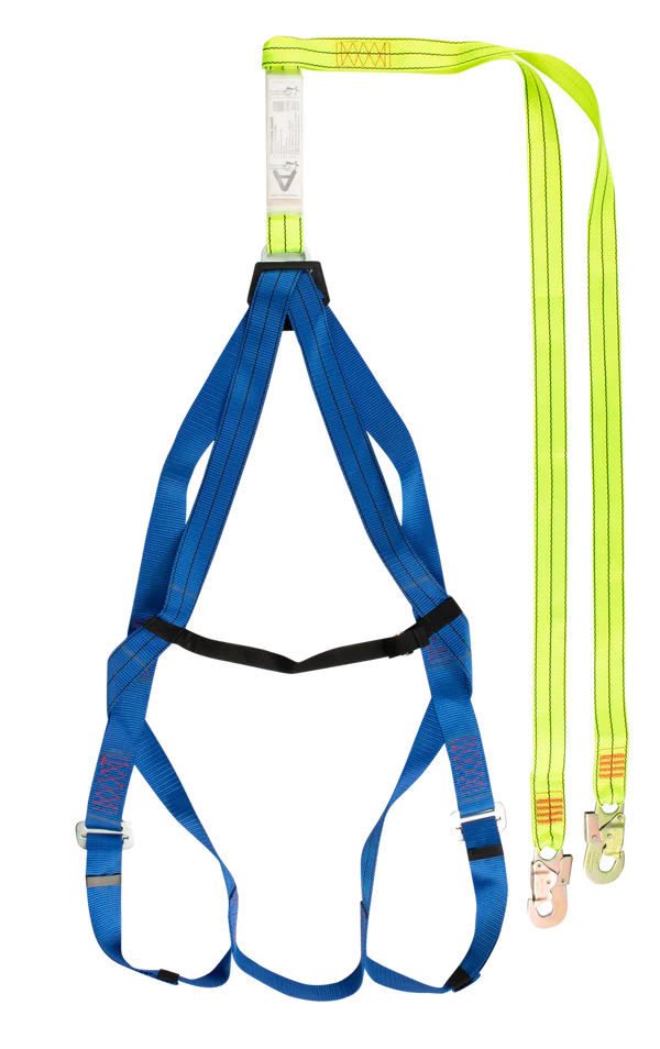 Safety harnesses with double lanyard & scaffold hooks with belt