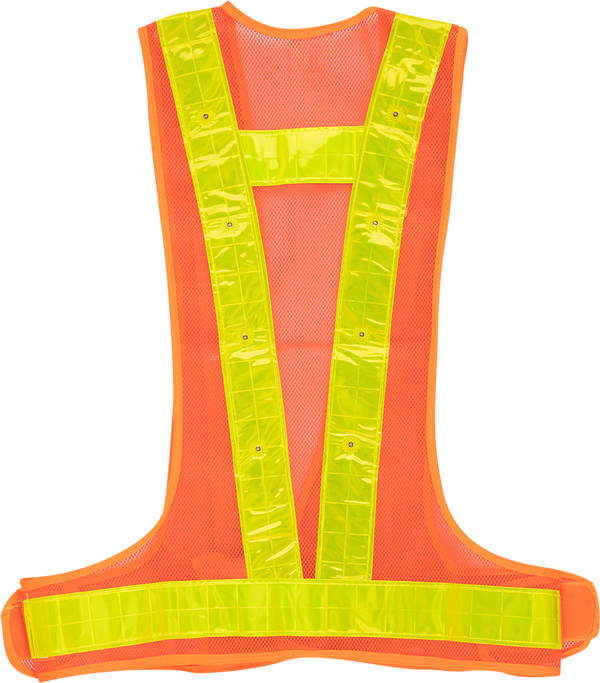 Pioneer Orange LED Reflective Vest