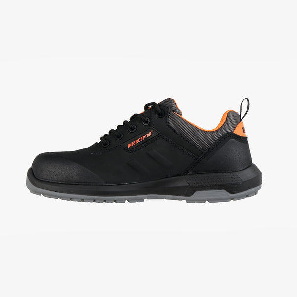 Interceptor X-Lite Shoe: Work shoe with laces, water-resistant upper, and a composite toe cap.