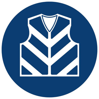 Reflective Jacket Shall Be Worn safety sign (MV25)