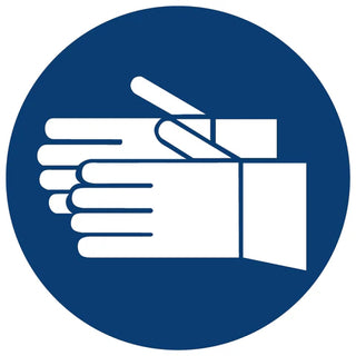 Hand Protection Shall Be Worn safety sign (MV5)