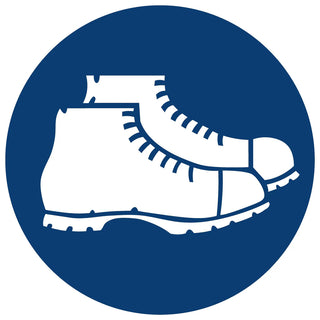 Foot Protection Against Crushing Shall Be Worn safety sign (MV7)