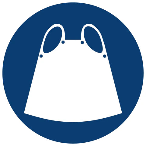 Apron Shall Be Worn safety sign (MV9)
