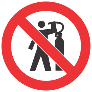 No Use Of Compressed-Air To Dust Body SABS safety sign (PV11)