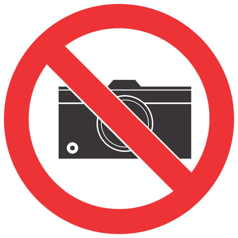No Cameras SABS safety sign (PV21)