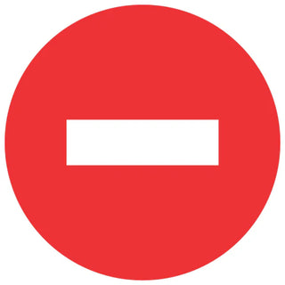 No Entry SABS safety sign (PV6)