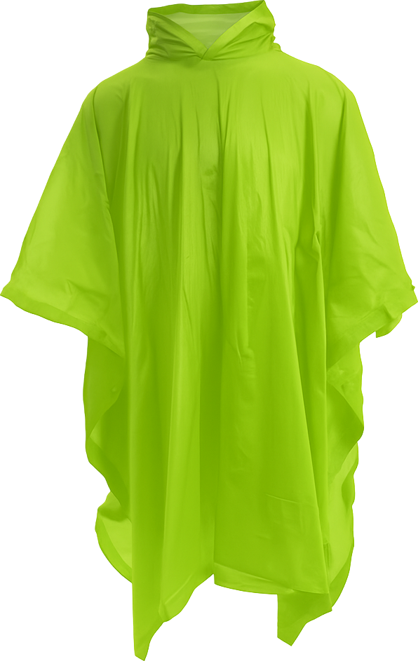 Pioneer Rubberised Poncho - Lime