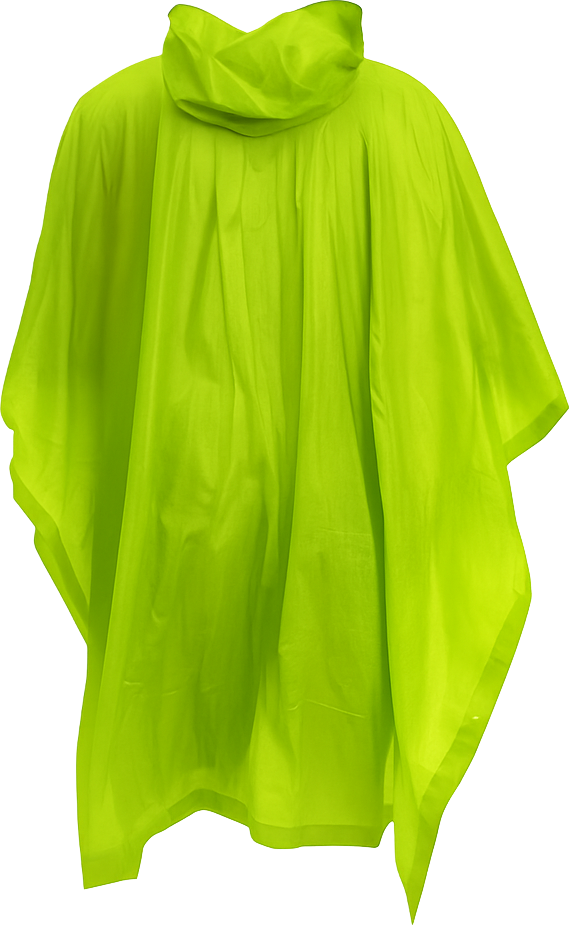 Pioneer Rubberised Poncho - Lime