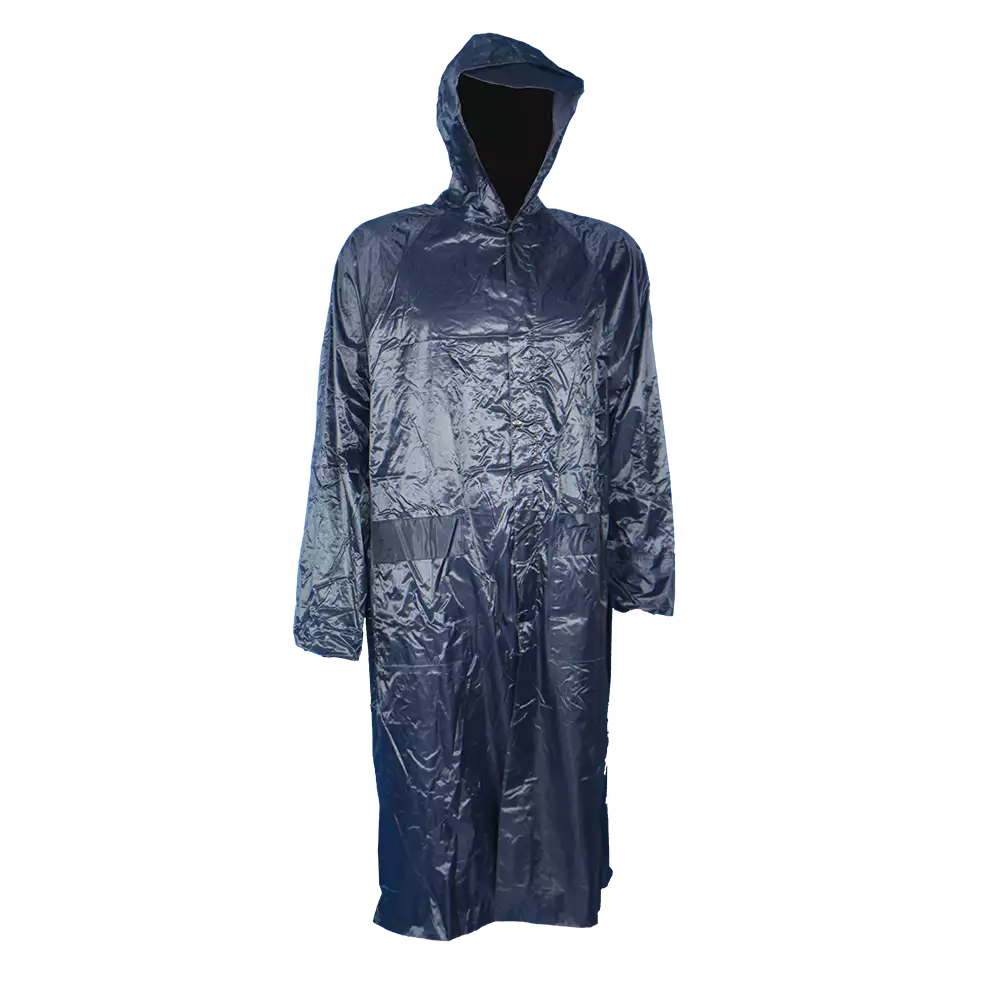 PVC Rubberised Rain Coat Navy| Rain Coats South Africa Supplier ...
