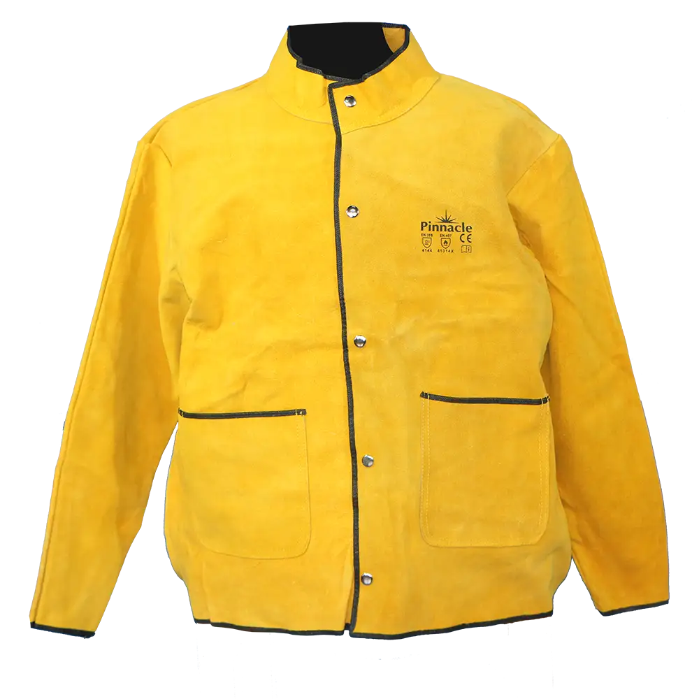 Yellow Suede Leather Welding Jacket | Welding Safety Wear South